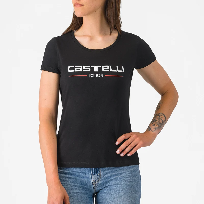 T-Shirt donna Castelli '76 - Nero