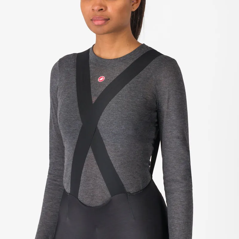 Salopette termica donna Castelli Omloop DT - Nero