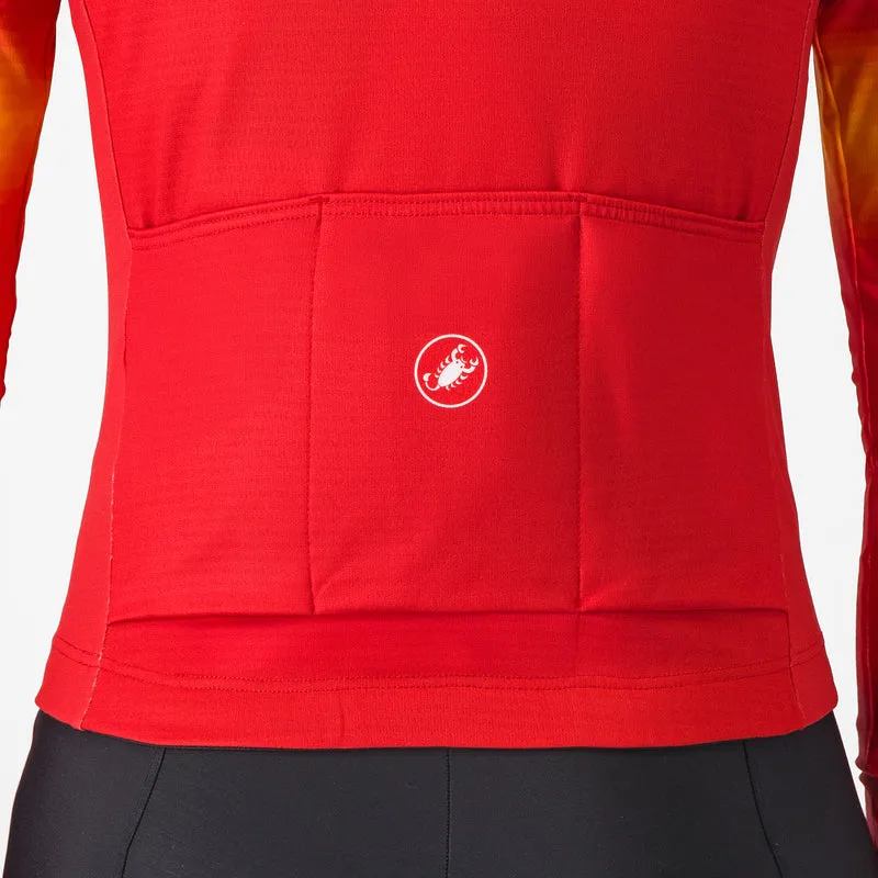 Maglia maniche lunghe donna Castelli Corso Thermal - Rosso