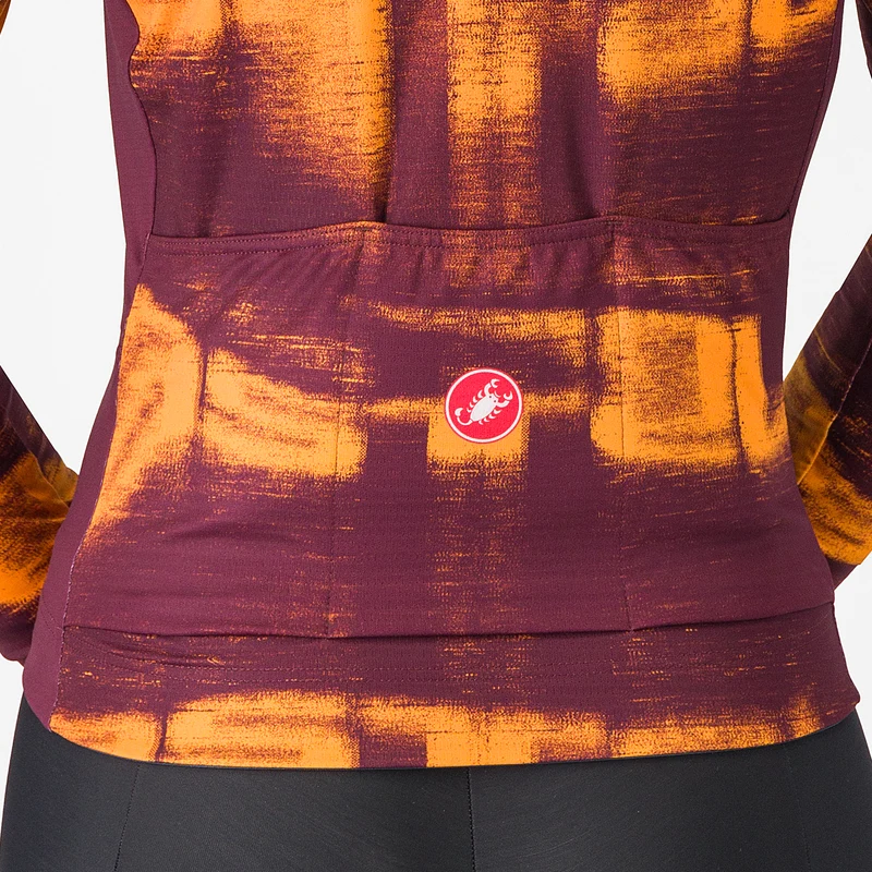 Maglia maniche lunghe donna Castelli Blur Thermal - Bordeaux