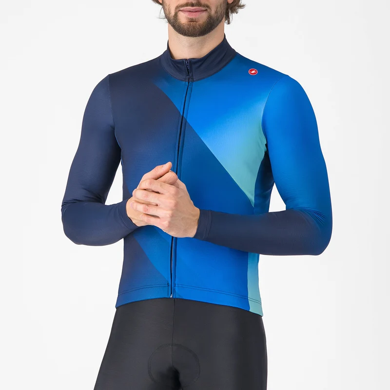 Maglia maniche lunghe Castelli Amplify - Blu