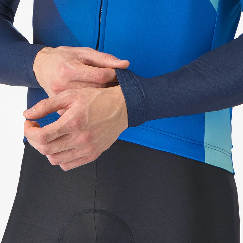 Maglia maniche lunghe Castelli Amplify - Blu