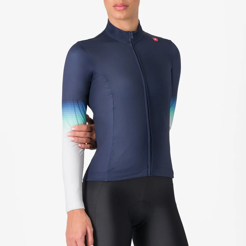 Maglia maniche lunghe donna Castelli Corso Thermal - Blu
