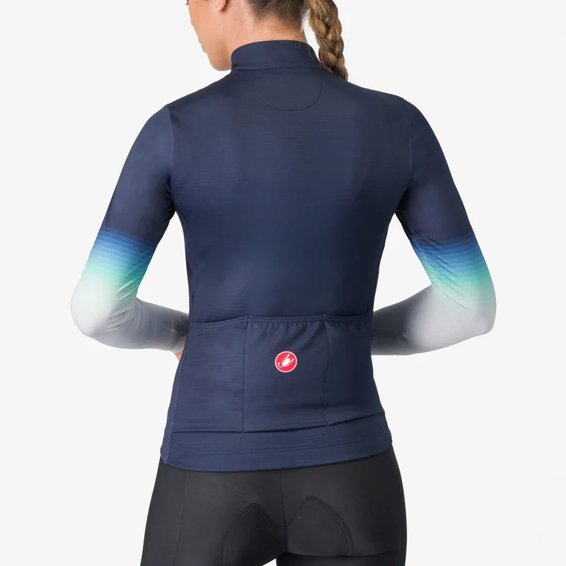 Maglia maniche lunghe donna Castelli Corso Thermal - Blu