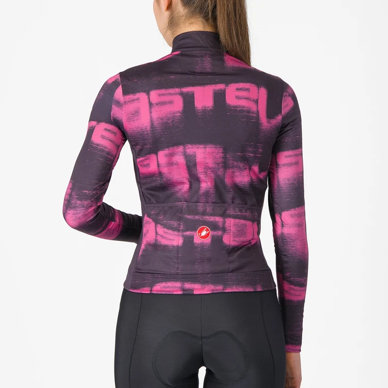 Maglia maniche lunghe donna Castelli Blur Thermal - Viola