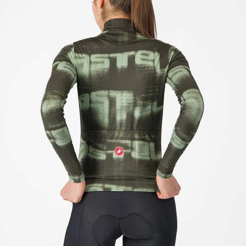 Maglia maniche lunghe donna Castelli Blur Thermal - Verde