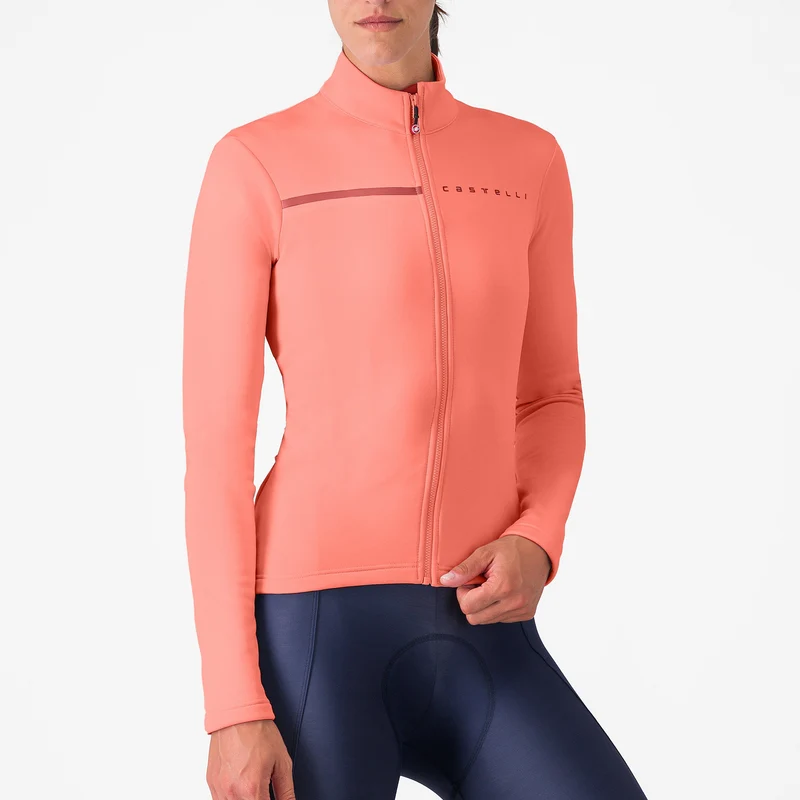 Maglia maniche lunghe donna Castelli Sinergia 2 - Rosa bordeaux