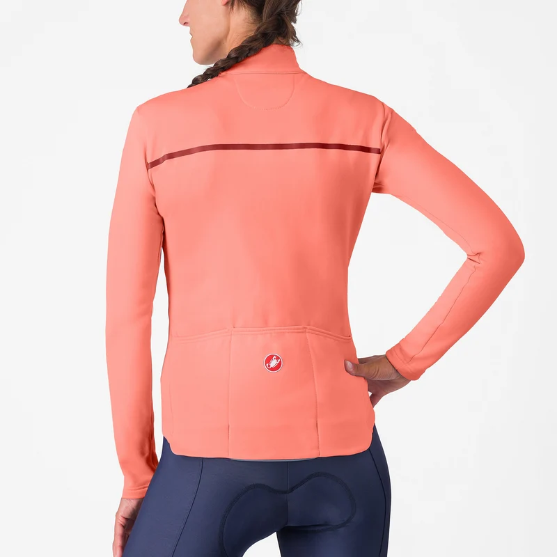 Maglia maniche lunghe donna Castelli Sinergia 2 - Rosa bordeaux