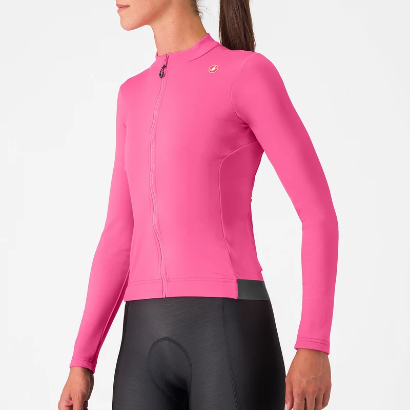 Maglia donna maniche lunghe Castelli Espresso Thermal - Viola