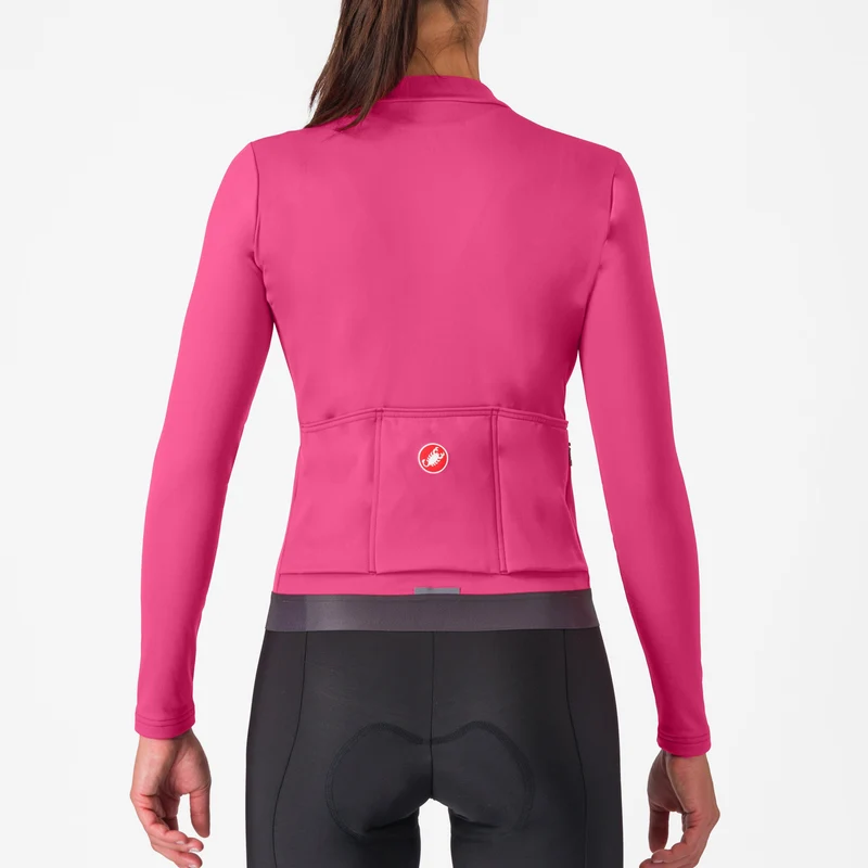 Maglia donna maniche lunghe Castelli Espresso Thermal - Viola