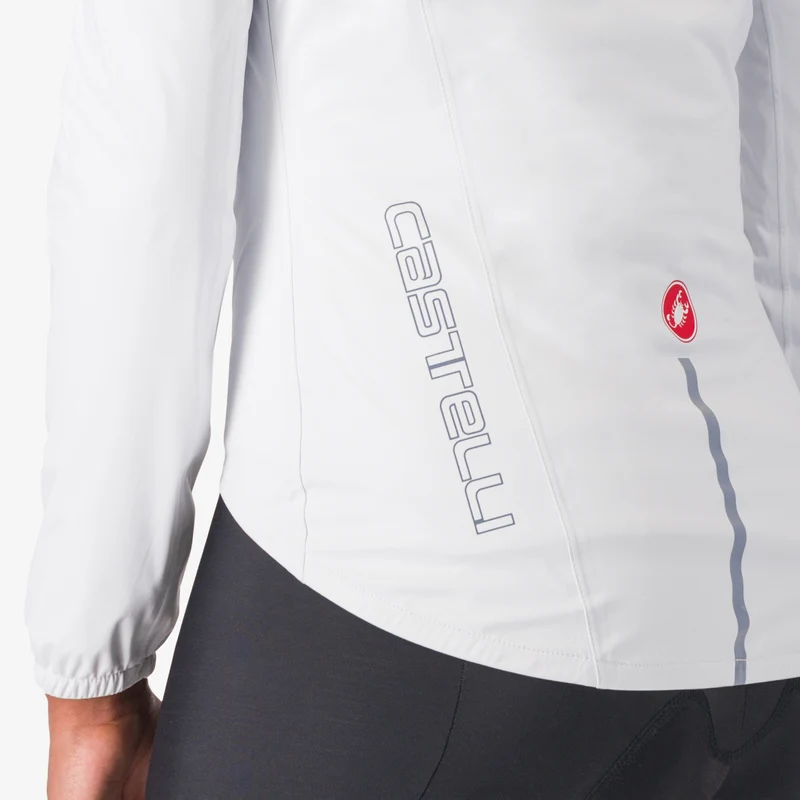Mantellina donna Castelli Emergency 3 Rain - Bianco