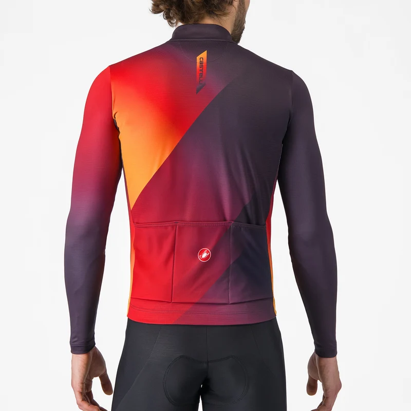 Maglia maniche lunghe Castelli Amplify - Rosso