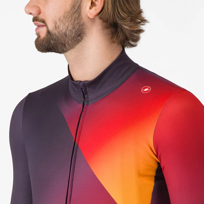 Maglia maniche lunghe Castelli Amplify - Rosso