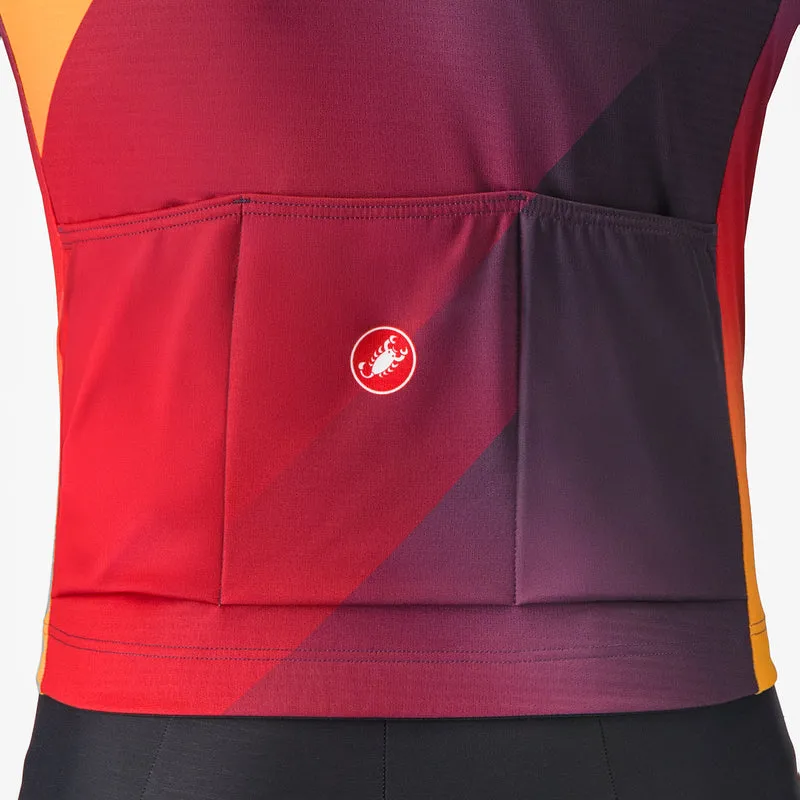 Maglia maniche lunghe Castelli Amplify - Rosso