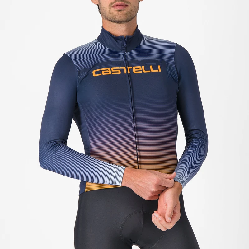 Maglia maniche lunghe Castelli Apice - Blu