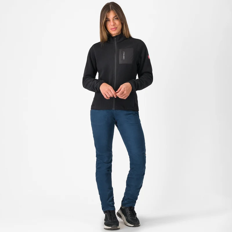 Giacca donna Castelli Classico Fleece - Nero