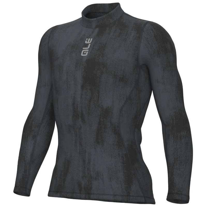 Maglia intima maniche lunghe Ale Knitted - Nero