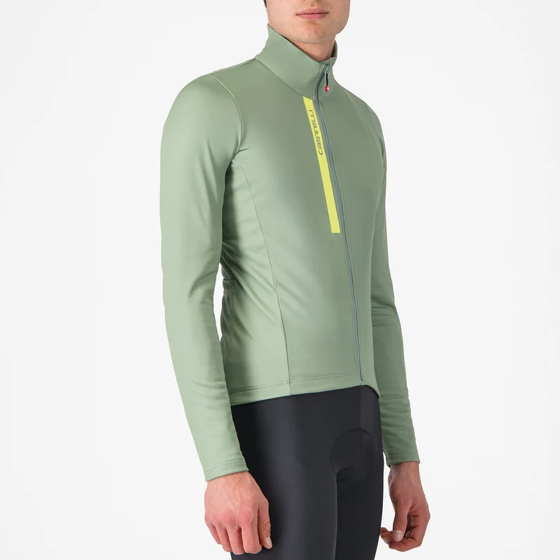 Maglia maniche lunghe Castelli Entrata - Verde giallo