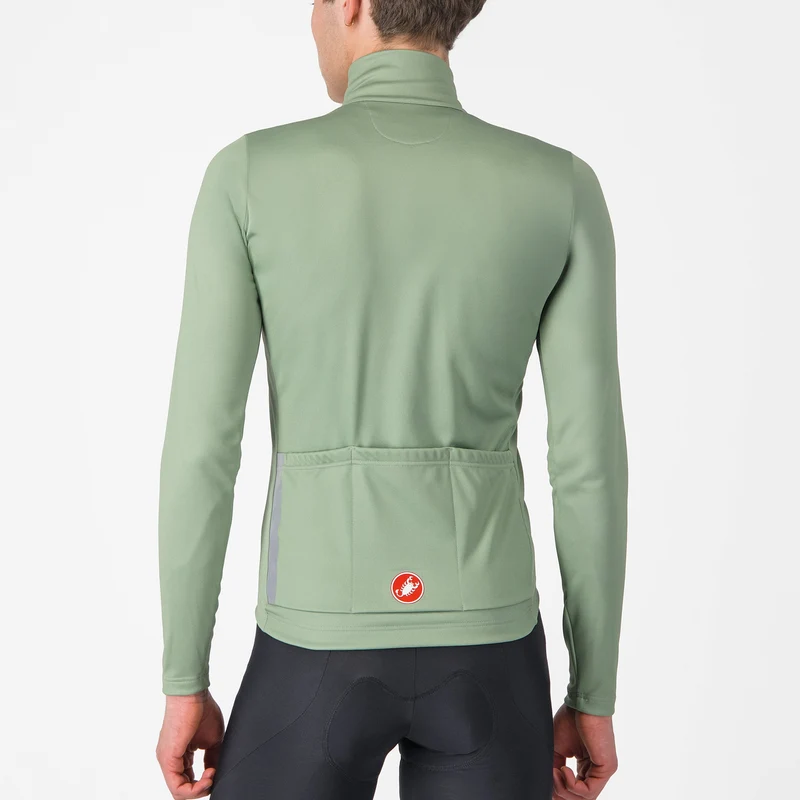 Maglia maniche lunghe Castelli Entrata - Verde giallo