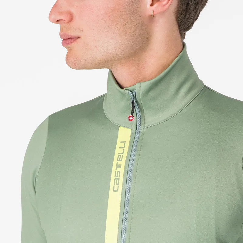 Maglia maniche lunghe Castelli Entrata - Verde giallo