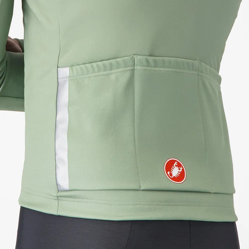 Maglia maniche lunghe Castelli Entrata - Verde giallo