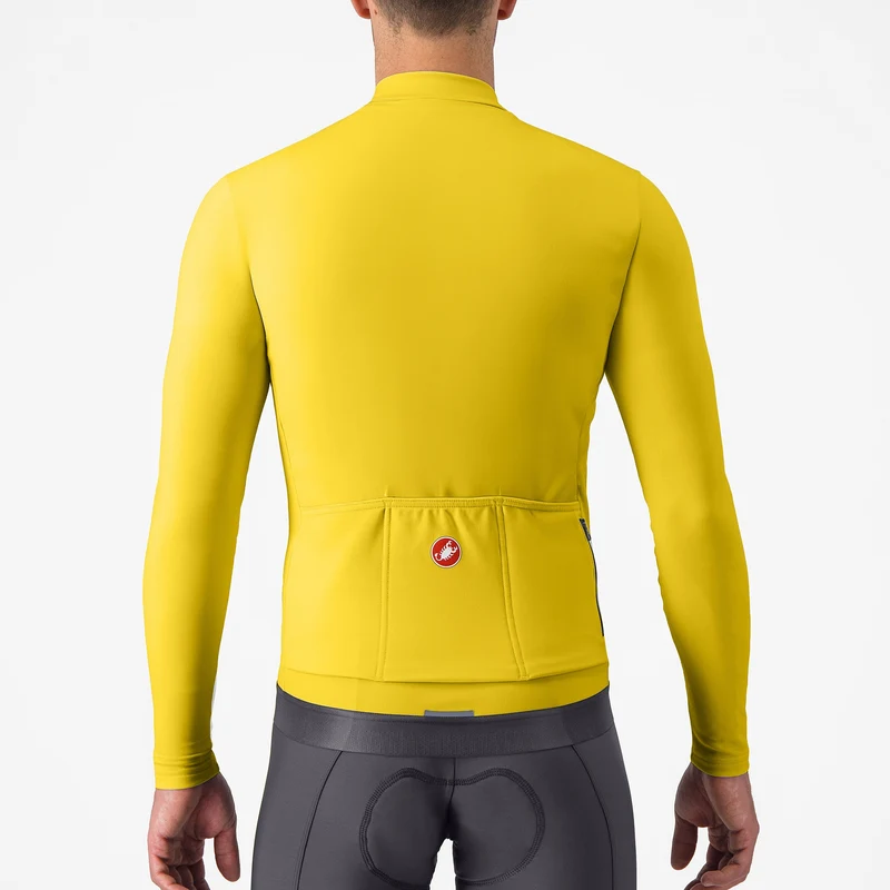 Maglia maniche lunghe Castelli Espresso Thermal - Giallo chiaro