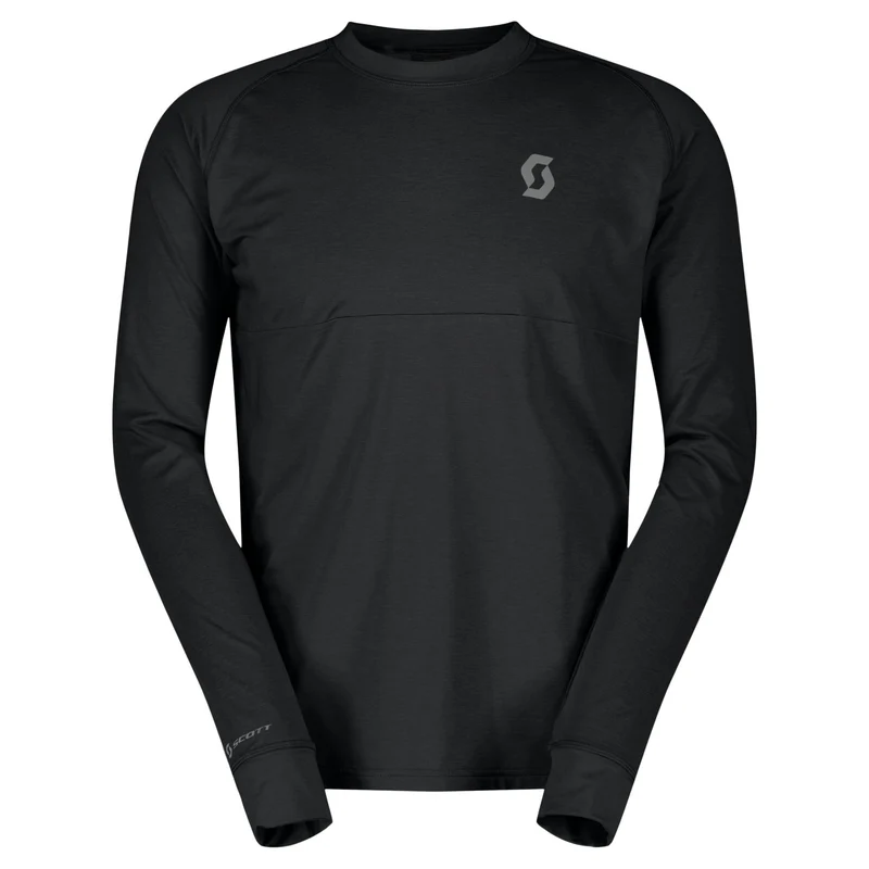 Maglia maniche lunghe Scott Trail Storm Warm Light - Nero
