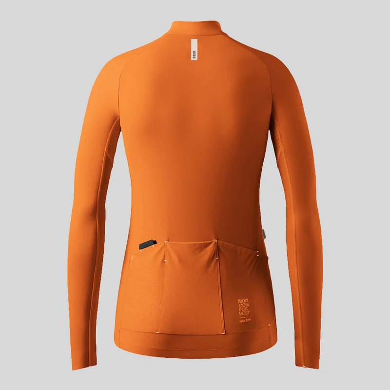 Maglia maniche lunghe donna Gobik Pacer Solid 2.0 Thai - Arancio
