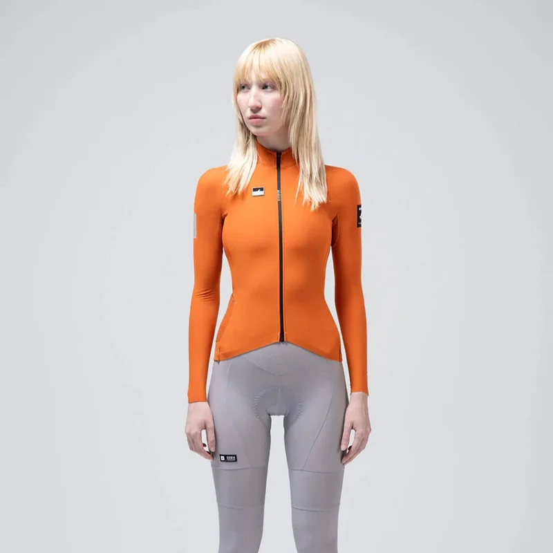 Maglia maniche lunghe donna Gobik Pacer Solid 2.0 Thai - Arancio