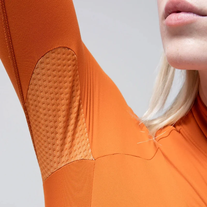 Maglia maniche lunghe donna Gobik Pacer Solid 2.0 Thai - Arancio