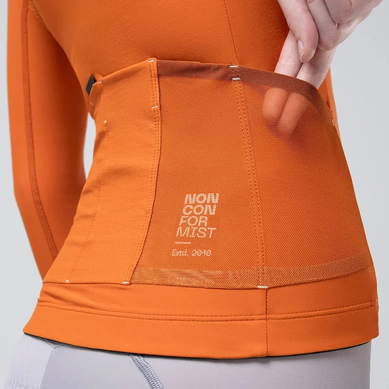 Maglia maniche lunghe donna Gobik Pacer Solid 2.0 Thai - Arancio