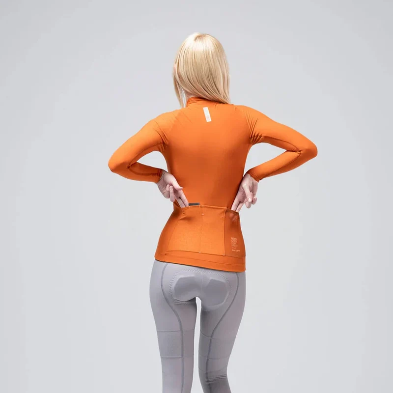 Maglia maniche lunghe donna Gobik Pacer Solid 2.0 Thai - Arancio