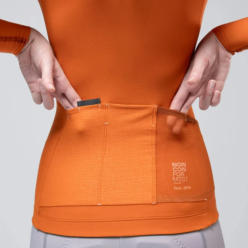 Maglia maniche lunghe donna Gobik Pacer Solid 2.0 Thai - Arancio