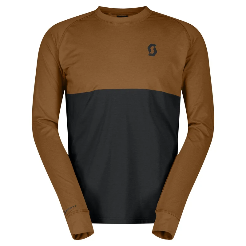 Maglia maniche lunghe Scott Trail Storm Warm Light - Marrone