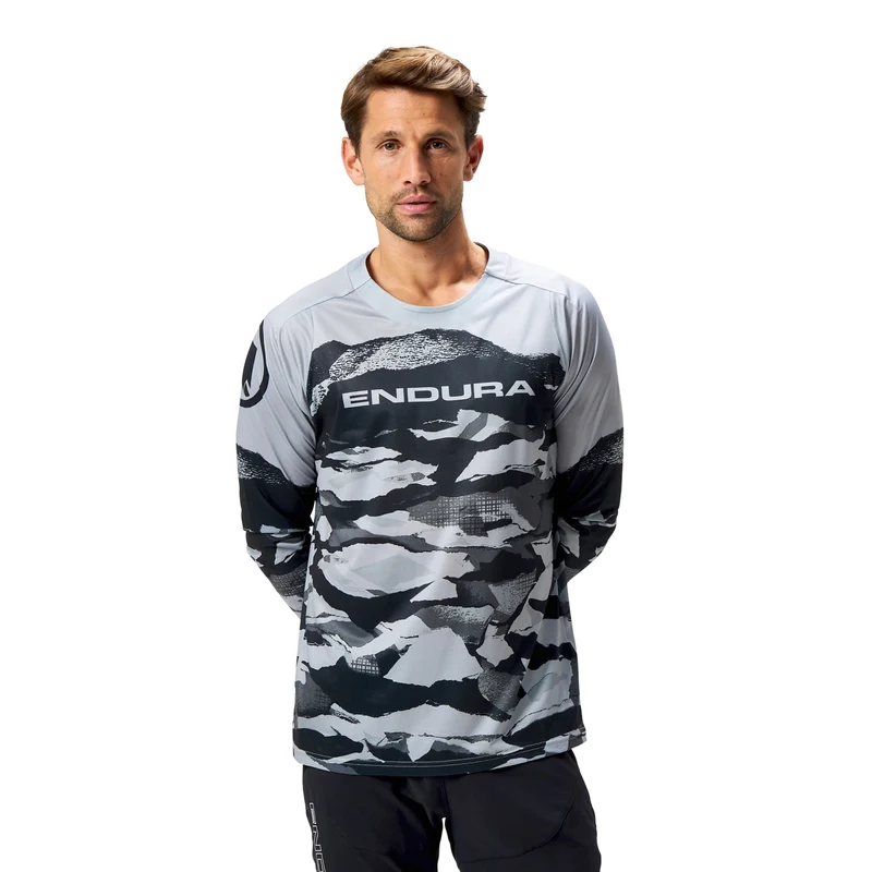 Maglia maniche lunghe Endura Camo Print LTD - Grigio