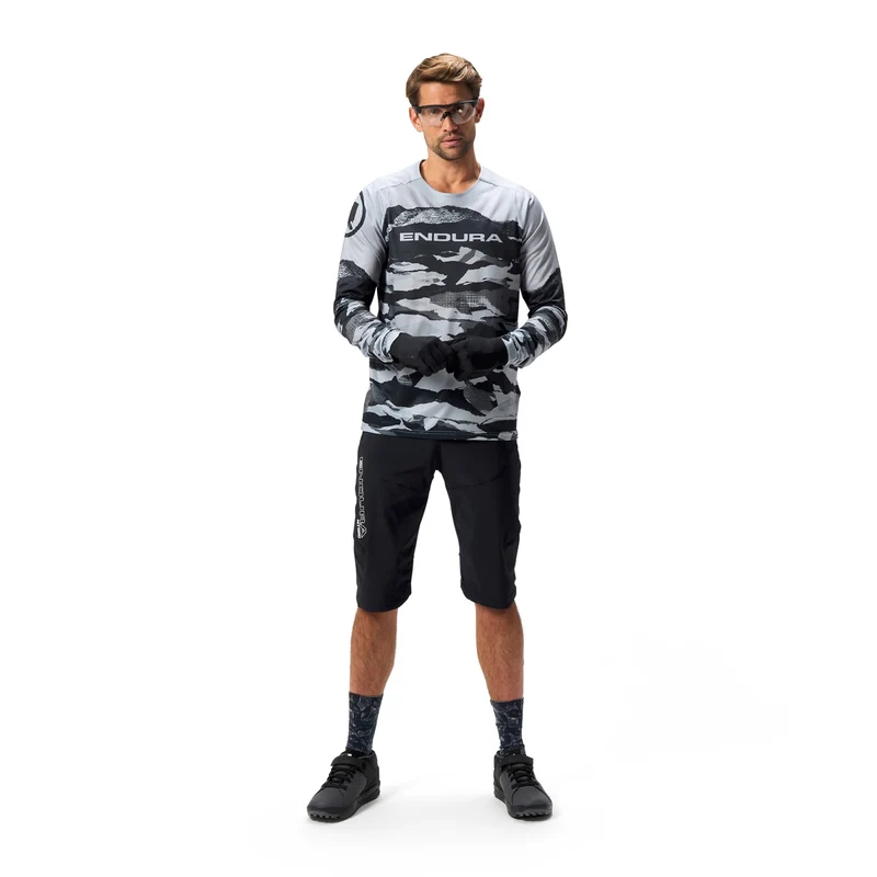 Maglia maniche lunghe Endura Camo Print LTD - Grigio