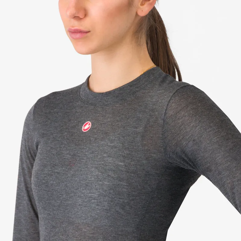 Maglia intima maniche lunghe donna Castelli Medio - Grigio