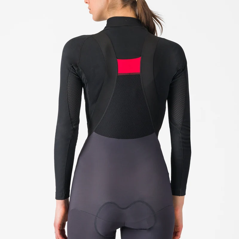 Maglia intima maniche lunghe donna Castelli Flanders 2 - Nero
