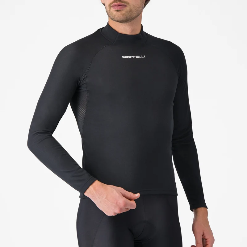 Maglia intima maniche lunghe Castelli Flanders 2 - Nero