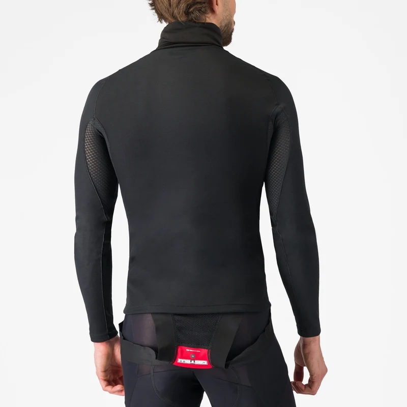 Maglia intima maniche lunghe Castelli Flanders 2 High Neck - Nero