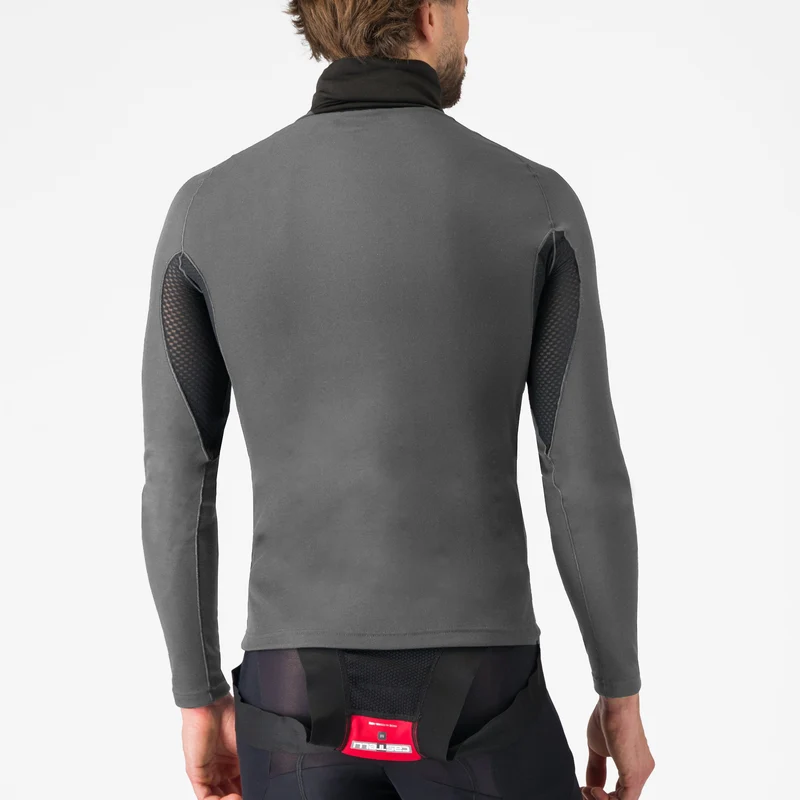 Maglia intima maniche lunghe Castelli Flanders 2 High Neck - Grigio