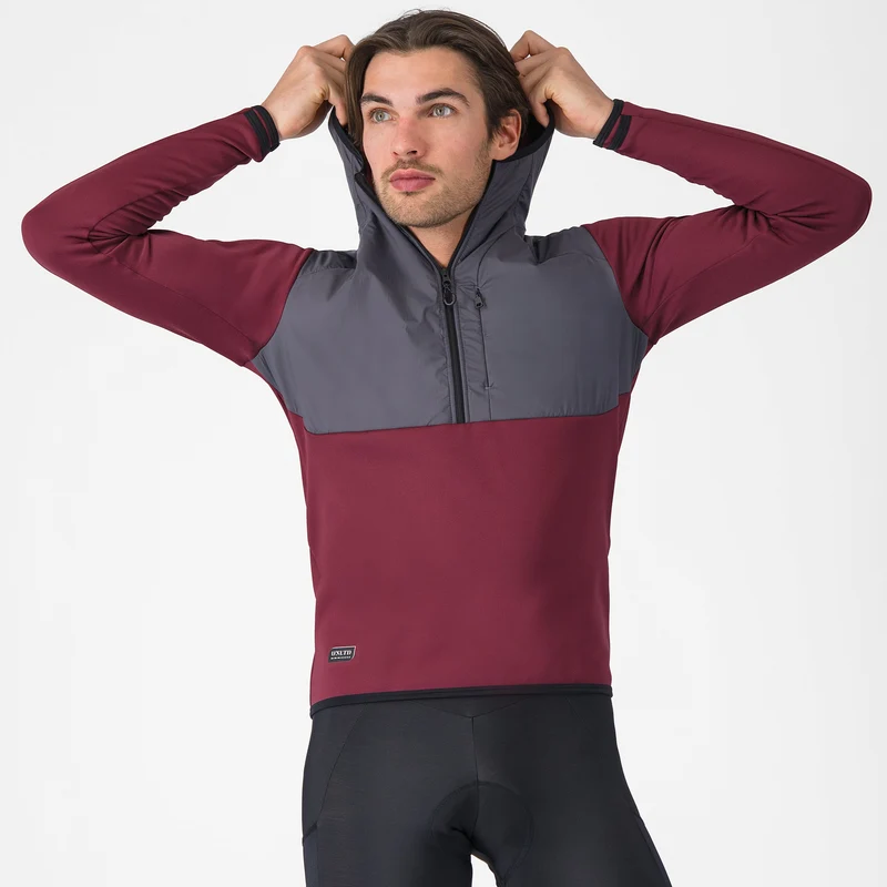 Felpa Castelli Unltd Roam - Bordeaux