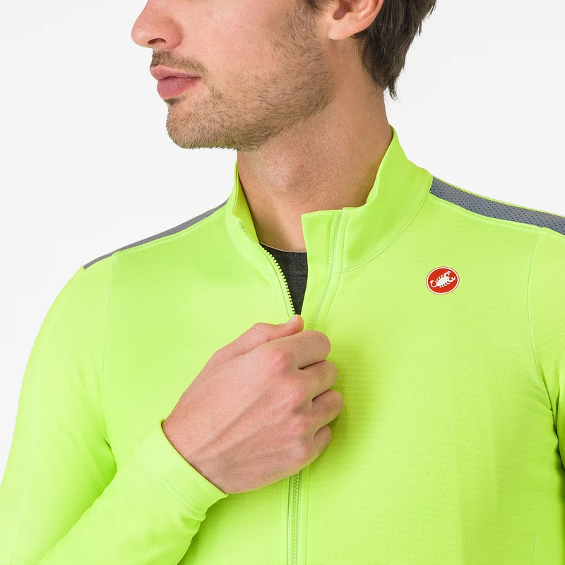 Maglia maniche lunghe Castelli Puro 4 - Giallo