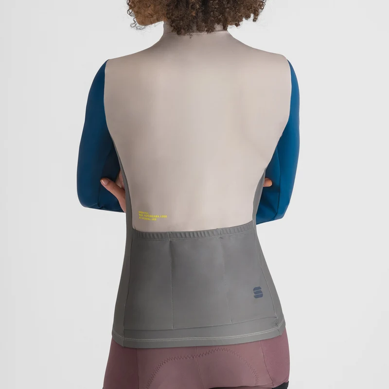Maglia donna maniche lunghe Sportful Supergiara Logo - Beige