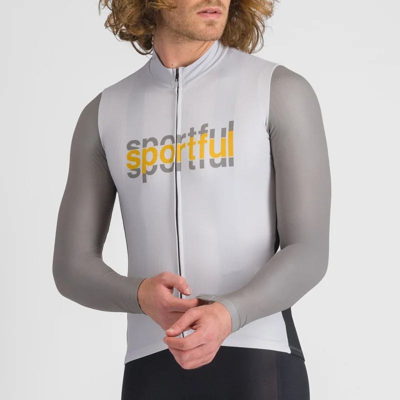 Maglia maniche lunghe Sportful Supergiara Logo - Grigio