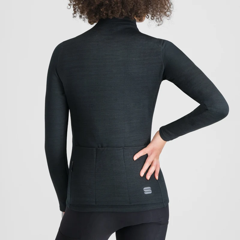 Maglia donna maniche lunghe Sportful Supergiara Wool - Nero