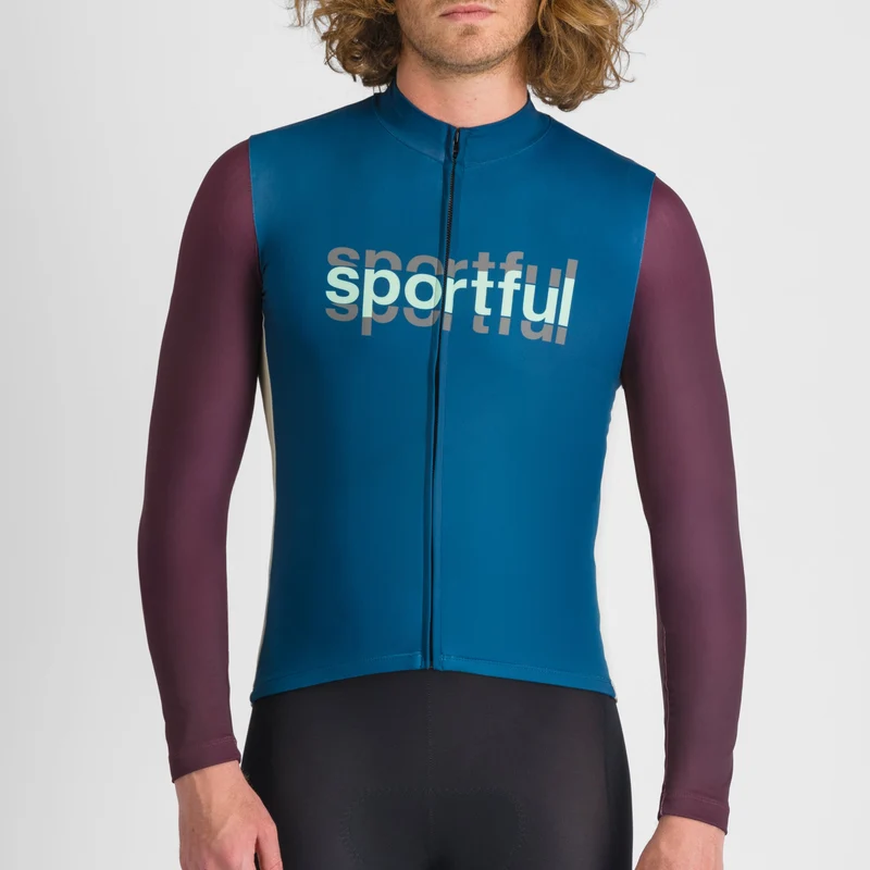 Maglia maniche lunghe Sportful Supergiara Logo - Blu