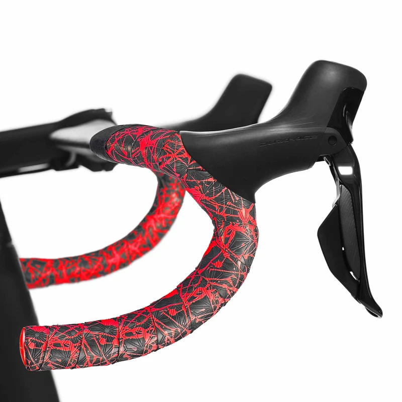 Nastro Manubrio Supacaz Super Sticky Kush Splat - Rosso