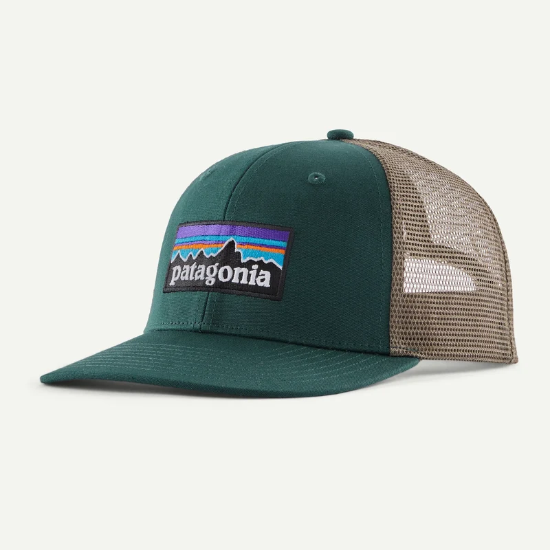 Cappellino Patagonia P-6 Logo Trucker - Verde