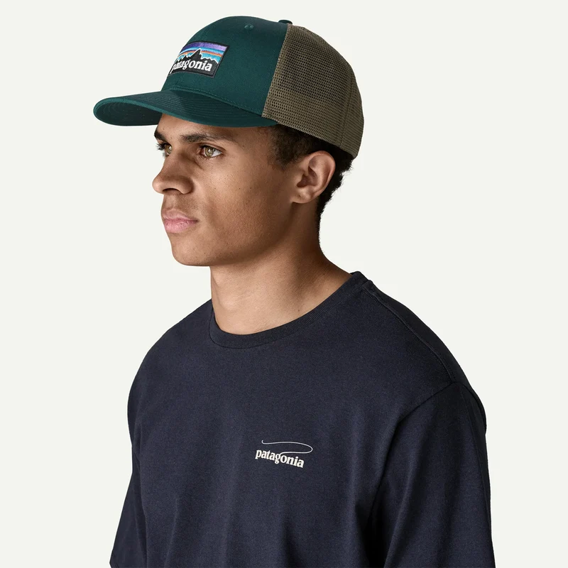 Cappellino Patagonia P-6 Logo Trucker - Verde